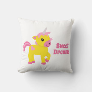 Cojín Decorativo Rhubarb y Custard Unicorn