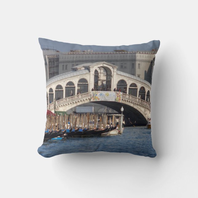 Cojín Decorativo Rialto Bridge Venice Italia (Anverso)
