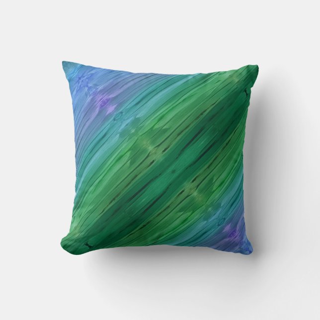 Cojín Decorativo Rich indigo, deep green, and amethyst (Anverso)