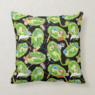 Cojín Decorativo RICK AND MORTY™   Patrón de caída a través de