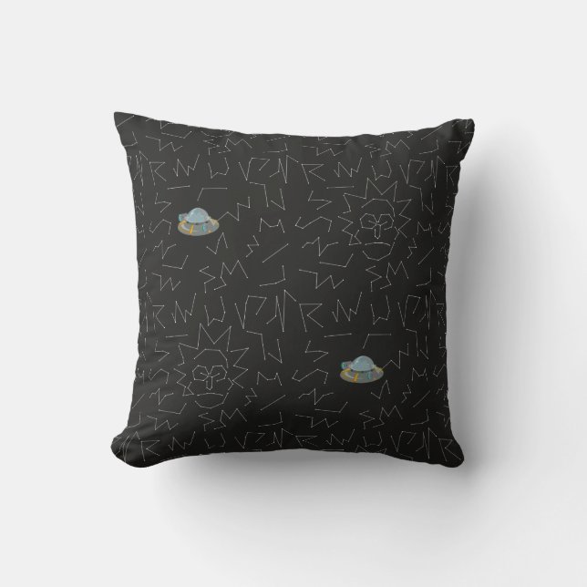 Cojín Decorativo RICK AND MORTY™ | Patrón de constelación de Rick (Anverso)