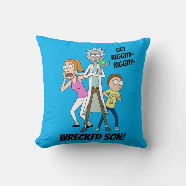 Cojín Decorativo RICK AND MORTY™ | Rick, Morty y Summer (Anverso)
