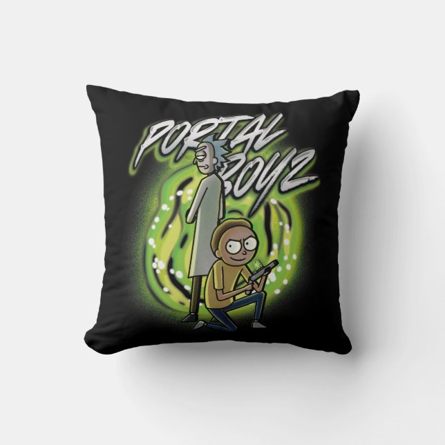 Cojín Decorativo Rick y Morty - Portal Boyz (Anverso)