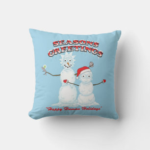 Cojín Decorativo Rick y Morty   Saludos de la temporada de Snowmen