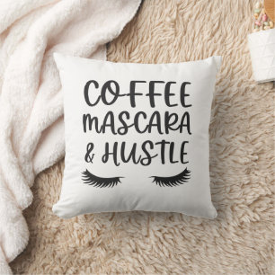 Cojín Decorativo Rímel de Café y Ajetreo