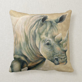 Cojín Decorativo Rinoceronte blanco