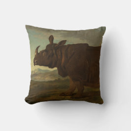 Cojín Decorativo Rinocerontes (rinocerontes) (animal silvestre) (po