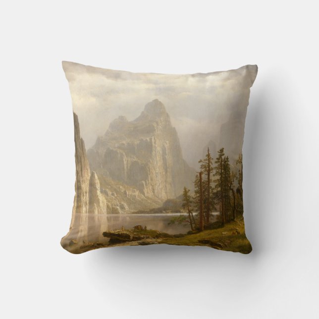 Cojín Decorativo Río de Merced, valle de Yosemite (Anverso)