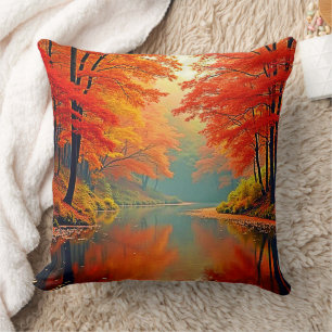 Cojín Decorativo Río Forestal Autumn