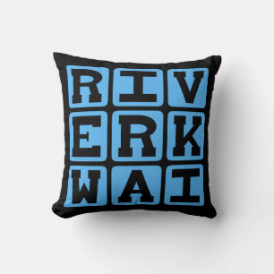 Cojín Decorativo Río Kwai, río Khwae Yai en Tailandia