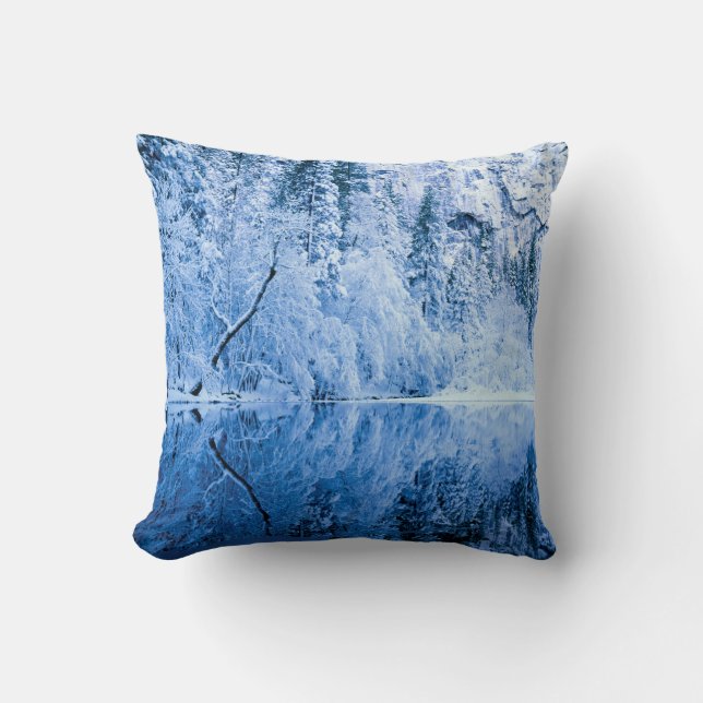 Cojín Decorativo Río Merced| Parque Nacional Yosemite, CA (Anverso)