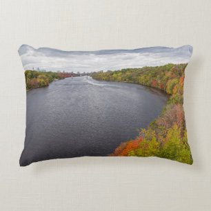 Cojín Decorativo río mississippi y bancos boscosas en minneapolis