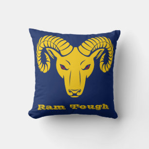 Cojín Decorativo Rios dorados y azules fuertes