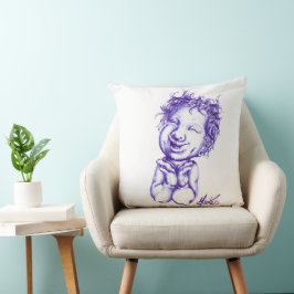 Cojín Decorativo Risa alegre y feliz