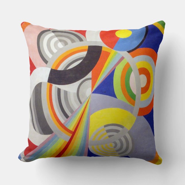 Cojín Decorativo Ritmo (n° 1) y alegría | Robert Delaunay | (Anverso)