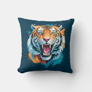 Cojín Decorativo Roaring Tiger Face