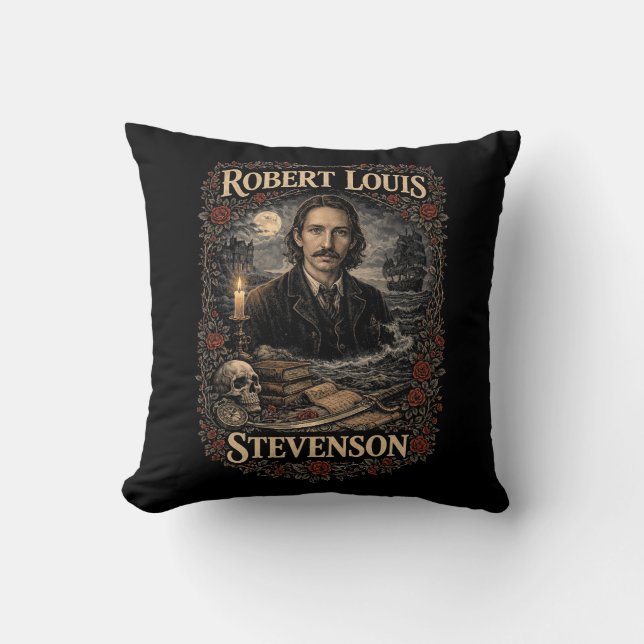 Cojín Decorativo Robert Louis Stevenson (Anverso)