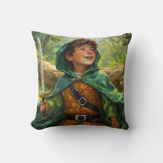 Cojín Decorativo Robin Hood representado como niño