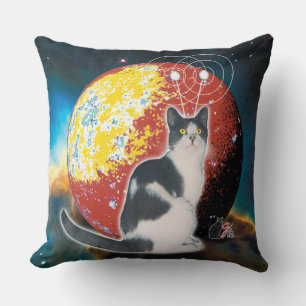 Cojín Decorativo Robo-Gato Vagabundo