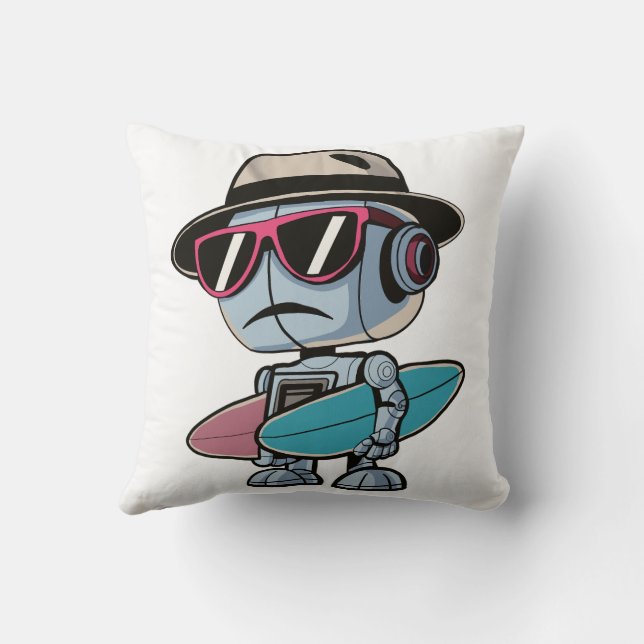 Cojín Decorativo Robot de Surboard (Reverso)