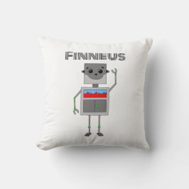 Cojín Decorativo Robot Personalizado con Tema