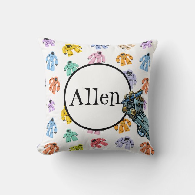Cojín Decorativo Robots personalizados (Anverso)