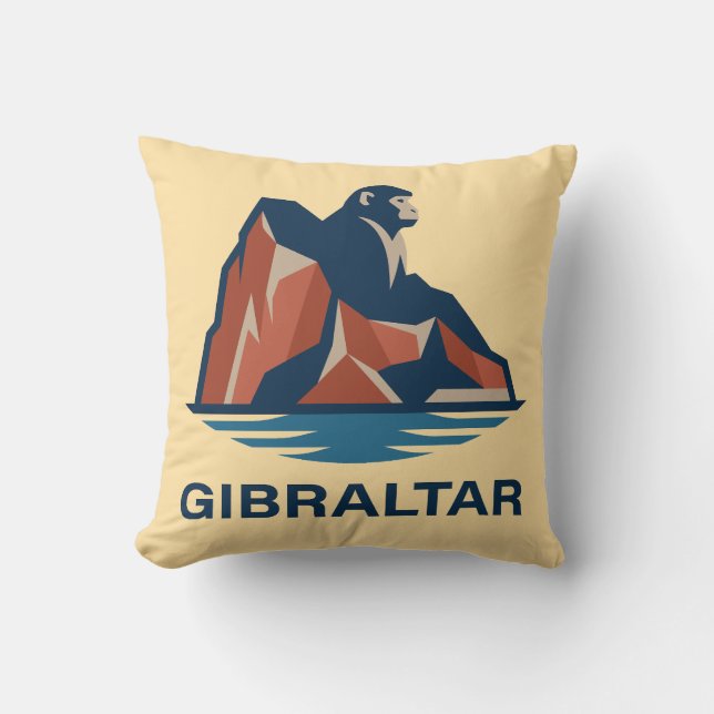 Cojín Decorativo Roca de Gibraltar (Anverso)