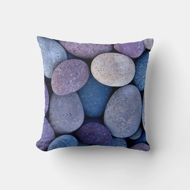 Cojín Decorativo Rocas azules de piedra (Anverso)