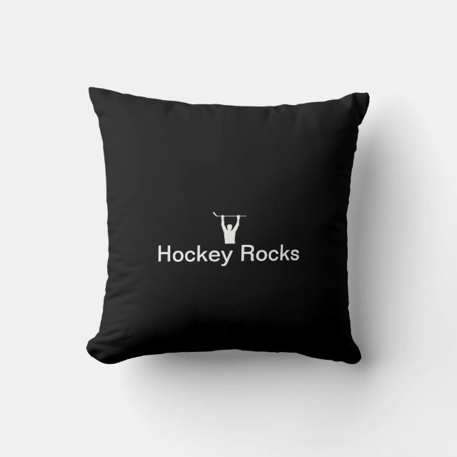 Cojín Decorativo Rocas del hockey (Anverso)