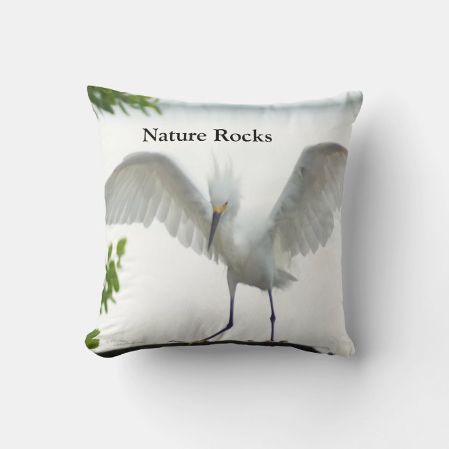 Cojín Decorativo Rocas naturales Egret (Anverso)