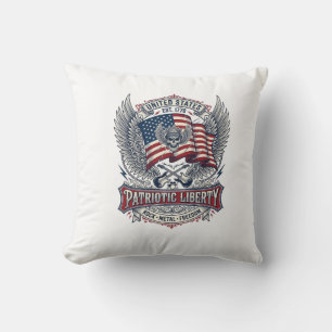 Cojín Decorativo Rociero de bandana patriótica Old Glory Música Roc