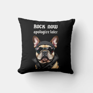 Cojín Decorativo Rock ahora, discúlpate más tarde