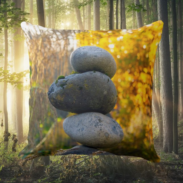 Cojín decorativo Rock Cairn Zen (Subido por el creador)