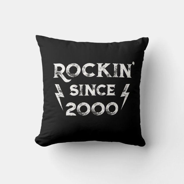 Cojín Decorativo Rock clásico de regalo de cumpleaños para los años (Anverso)