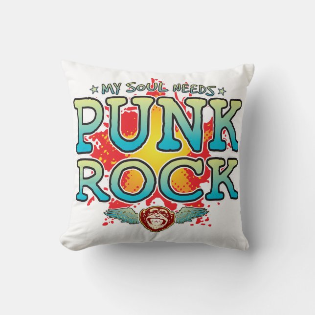 Cojín Decorativo Rock Soul Cushion punk (Anverso)
