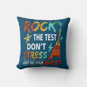 Cojín Decorativo Rock The Test No Stress Test Day Testing