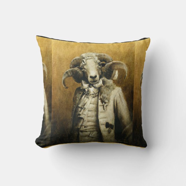 Cojín Decorativo Rococo Ram Throw Cushion (Anverso)