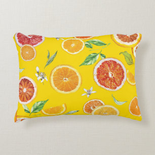 Cojín Decorativo Rodajas de naranja #patrón #tendy #estilo