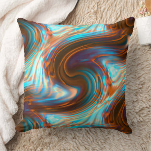 Cojín Decorativo Rodamientos de cepillo de S-curvas de madera y un 