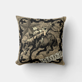 Cojín decorativo Rodeo Cowboy Bareback Bronc Rider