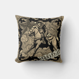 Cojín decorativo Rodeo Cowgirl Calf Roping