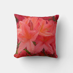 Cojín Decorativo Rododendros rosados Azalea japonés