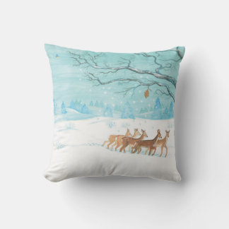Cojín Decorativo Roe Deer en invierno