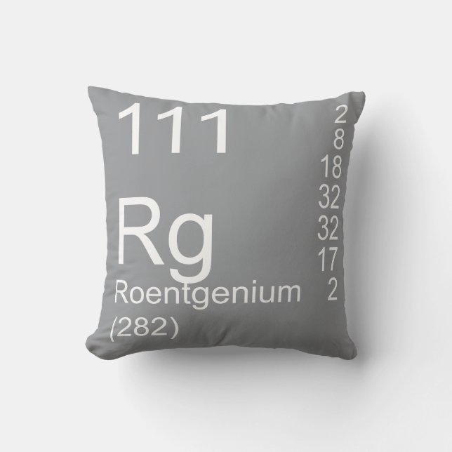 Cojín Decorativo Roentgenium (Anverso)
