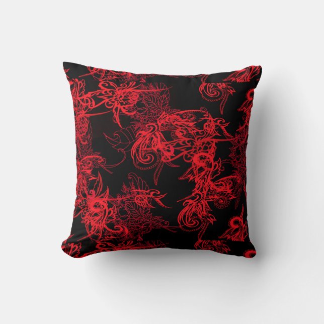 Cojín Decorativo rojo (Anverso)