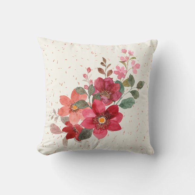 Cojín decorativo rojo (Anverso)