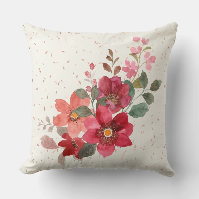 Cojín decorativo rojo (Anverso)