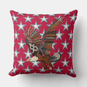 Cojín Decorativo Rojo águila de Estados Unidos