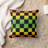 Rojo Amarillo Verde Rasta Ombre Checkerboard
