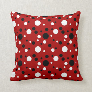 Cojín Decorativo Rojo, blanco y negro